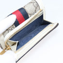 GUCCI GG Marmont Sherry Line GG Supreme Wallet PVC Beige 644334 Auth 197954V-11