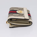 GUCCI GG Marmont Sherry Line GG Supreme Wallet PVC Beige 644334 Auth 197954V-3
