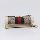GUCCI GG Marmont Sherry Line GG Supreme Wallet PVC Beige 644334 Auth 197954V-5