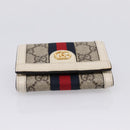 GUCCI GG Marmont Sherry Line GG Supreme Wallet PVC Beige 644334 Auth 197954V-6