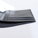 Christian Dior Bifold Wallet Leather Black Gold Auth 197957-17