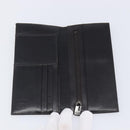 FENDI Zucca Canvas Long Wallet Black Brown Auth 197961V-8