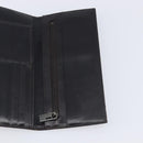 FENDI Zucca Canvas Long Wallet Black Brown Auth 197961V-17