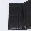 FENDI Zucca Canvas Long Wallet Black Brown Auth 197961V-18