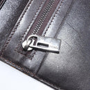 FENDI Zucca Canvas Long Wallet Black Brown Auth 197961V-9