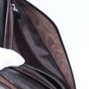 FENDI Zucca Canvas Long Wallet Black Brown Auth 197961V-11