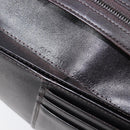 FENDI Zucca Canvas Long Wallet Black Brown Auth 197961V-12