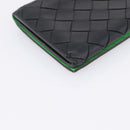 Bottega Veneta INTRECCIATO Long Wallet Leather Black Auth 197965A-16