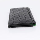 Bottega Veneta INTRECCIATO Long Wallet Leather Black Auth 197965A-4