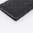 Bottega Veneta INTRECCIATO Long Wallet Leather Black Auth 197965A-14