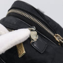 CHANEL New Travel Line Hand Bag Nylon 2way Black Gold CC Auth 198030-15