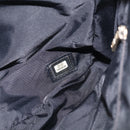 CHANEL New Travel Line Hand Bag Nylon 2way Black Gold CC Auth 198030-23