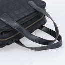 CHANEL New Travel Line Hand Bag Nylon 2way Black Gold CC Auth 198030-7