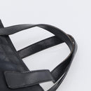 CHANEL New Travel Line Hand Bag Nylon 2way Black Gold CC Auth 198030-8