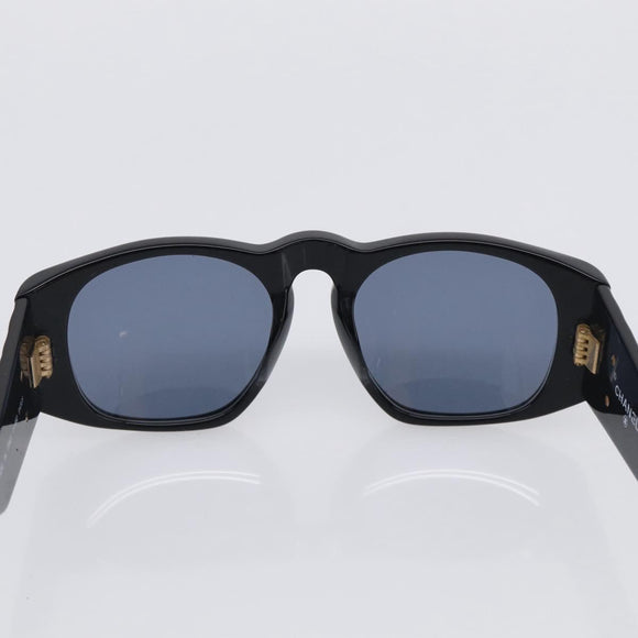 CHANEL Sunglasses Plastic Black Gold CC Auth 198047M
