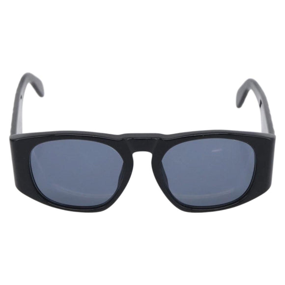 CHANEL Sunglasses Plastic Black Gold CC Auth 198047M