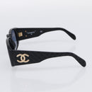 CHANEL Sunglasses Plastic Black Gold CC Auth 198047M-6
