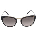 PRADA Sunglasses Metal Black Gold Auth 198049M-2
