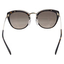 PRADA Sunglasses Metal Black Gold Auth 198049M-3