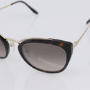 PRADA Sunglasses Metal Black Gold Auth 198049M-9