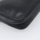 LOEWE Clutch Bag Leather Black Gold Auth 198053-11