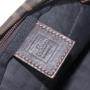 FENDI Zucca Canvas Hand Bag Black Brown Auth 198054-19