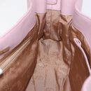 MORABITO Shoulder Bag Leather Pink Gold Auth 198055A-19