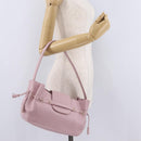 MORABITO Shoulder Bag Leather Pink Gold Auth 198055A-23