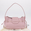 MORABITO Shoulder Bag Leather Pink Gold Auth 198055A-24