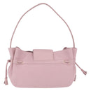 MORABITO Shoulder Bag Leather Pink Gold Auth 198055A-3