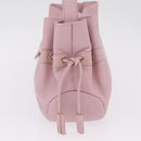 MORABITO Shoulder Bag Leather Pink Gold Auth 198055A-4