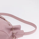 MORABITO Shoulder Bag Leather Pink Gold Auth 198055A-8