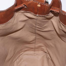 CELINE Macadam Canvas Shoulder Bag PVC Leather Brown Gold Auth 198250-18