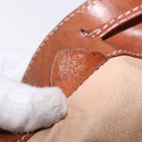 CELINE Macadam Canvas Shoulder Bag PVC Leather Brown Gold Auth 198250-19
