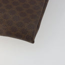 CELINE Macadam Canvas Tote Bag PVC Leather Brown Gold Auth 198251-16