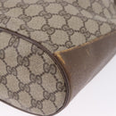GUCCI GG Supreme Web Sherry Line Bag PVC Beige Gold 72 02 034 Auth 198252-17