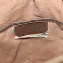 GUCCI GG Supreme Web Sherry Line Bag PVC Beige Gold 72 02 034 Auth 198252-19