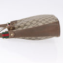 GUCCI GG Supreme Web Sherry Line Bag PVC Beige Gold 72 02 034 Auth 198252-4