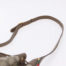 GUCCI GG Supreme Web Sherry Line Bag PVC Beige Gold 72 02 034 Auth 198252-14