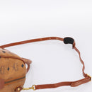 MCM Logogram Vicetos Boston Bag PVC Leather 2way Brown Gold Auth 198253-9