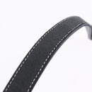FENDI Zucchino Canvas Mamma Baguette Shoulder Bag Navy Silver Auth 198254V-9