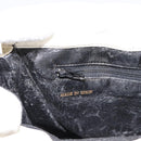 LOEWE Shoulder Bag Leather White Gold Auth 198255-11