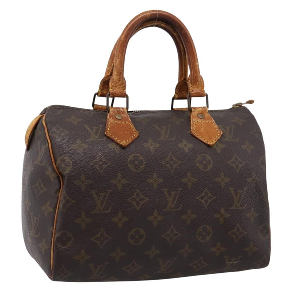 LOUIS VUITTON Monogram Speedy 25 Hand Bag M41528 LV Auth 198256