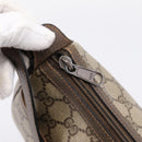 GUCCI GG Supreme Web Sherry Line Bag PVC Beige Gold 89 02 032 Auth 198257-14
