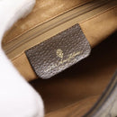 GUCCI GG Supreme Web Sherry Line Bag PVC Beige Gold 89 02 032 Auth 198257-15