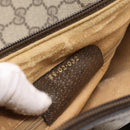 GUCCI GG Supreme Web Sherry Line Bag PVC Beige Gold 89 02 032 Auth 198257-23
