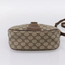 GUCCI GG Supreme Web Sherry Line Bag PVC Beige Gold 89 02 032 Auth 198257-9