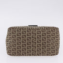 FENDI Zucchino Canvas Mamma Baguette Shoulder Bag Beige 8BR004 Auth 198258V-13