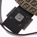 FENDI Zucchino Canvas Mamma Baguette Shoulder Bag Beige 8BR004 Auth 198258V-22