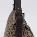 FENDI Zucchino Canvas Mamma Baguette Shoulder Bag Beige 8BR004 Auth 198258V-7